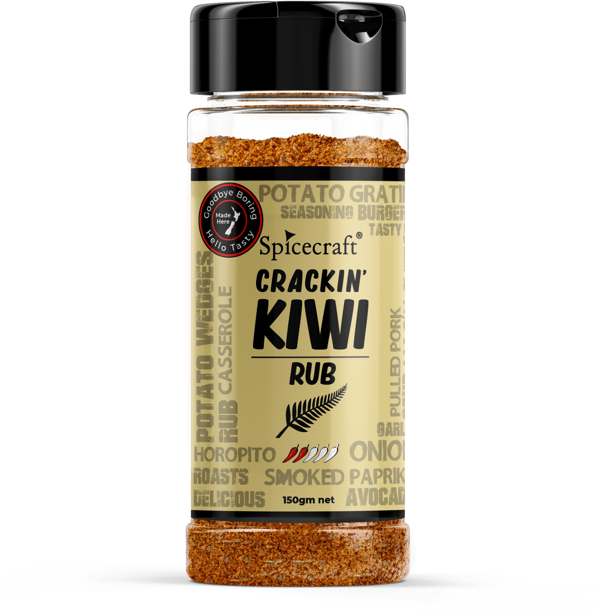 Crackin' Kiwi Rub - 150g Shaker