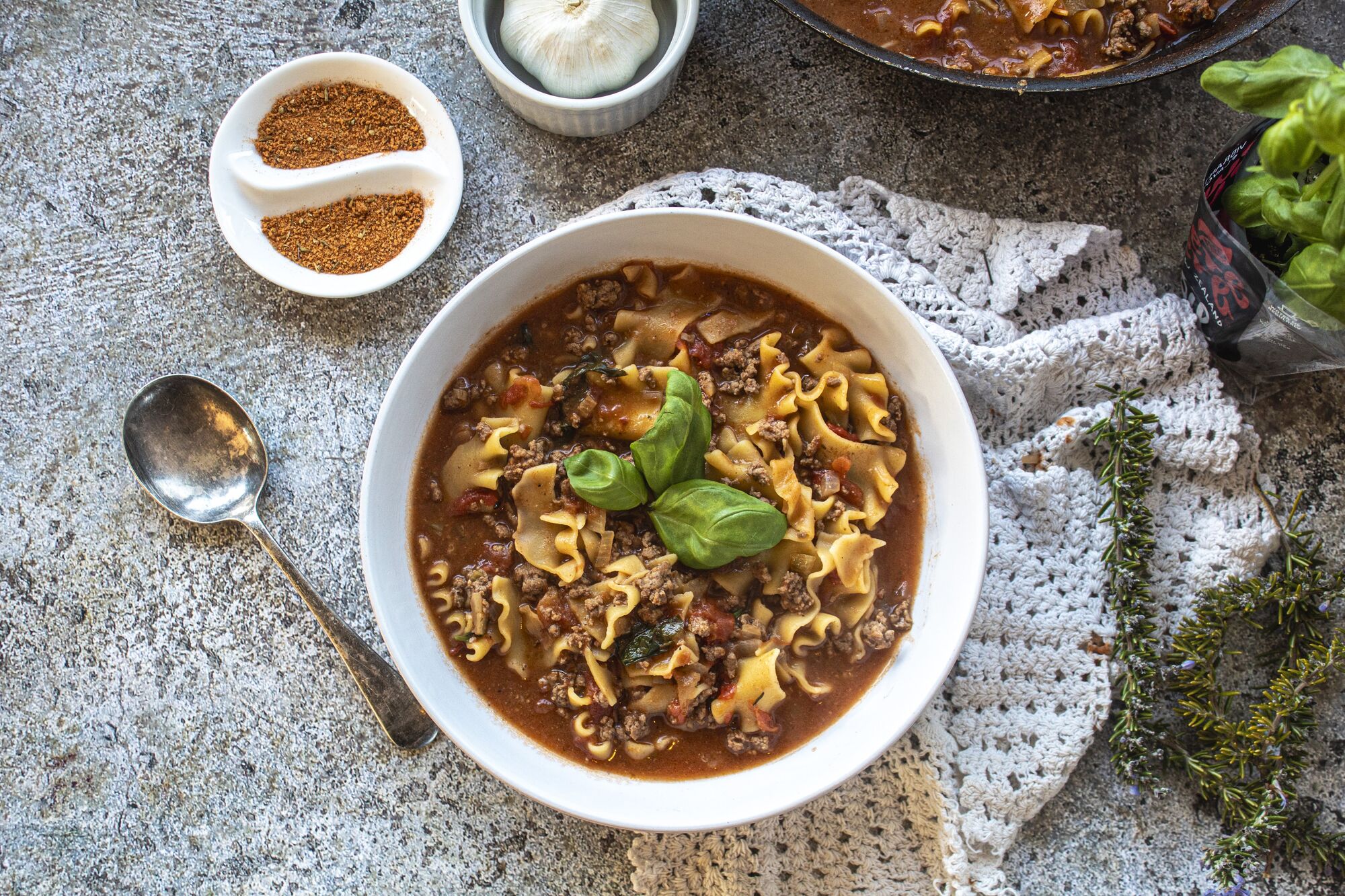 Crackin Kiwi Lasagne Soup