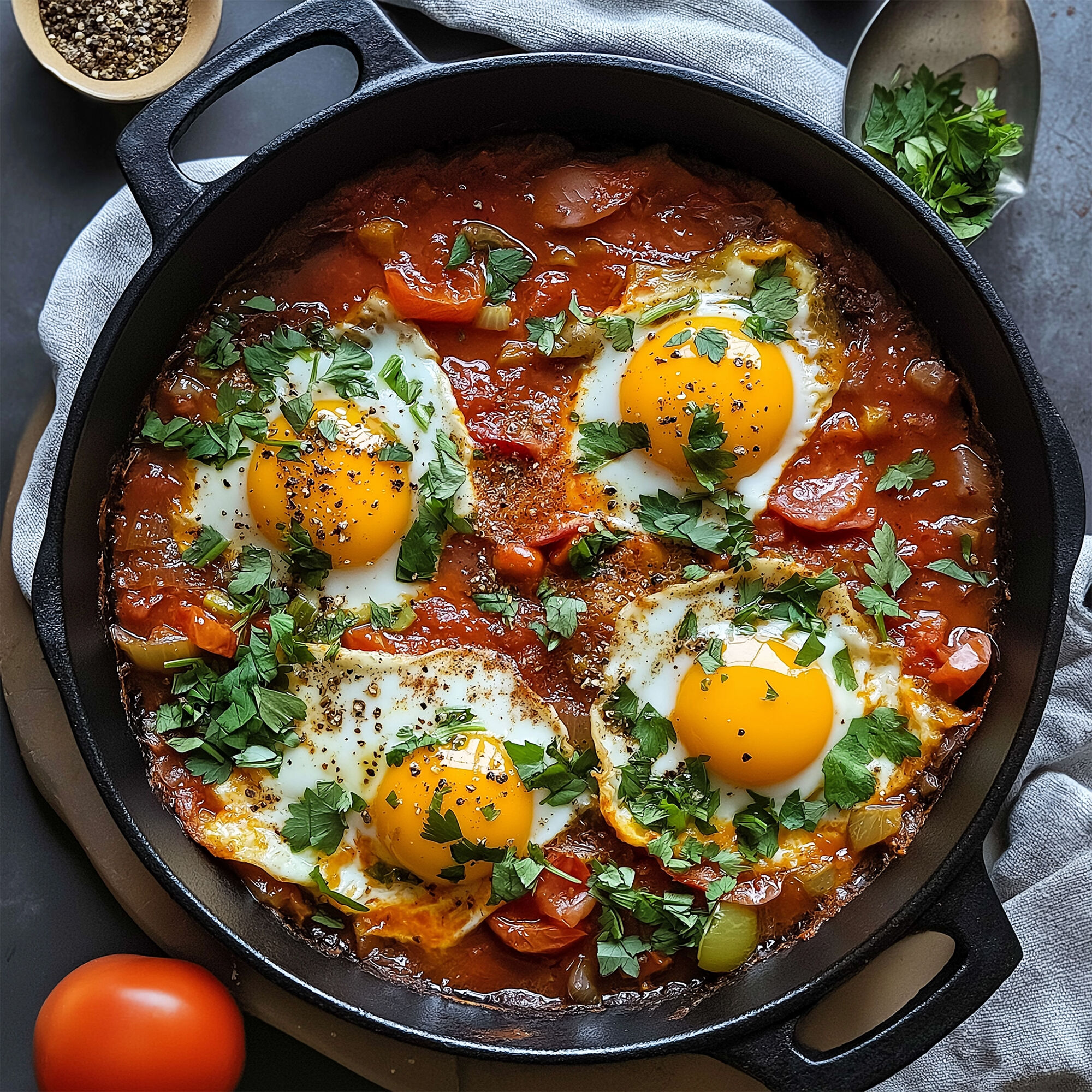 Moroccan Shakshuka with Super Dukkah